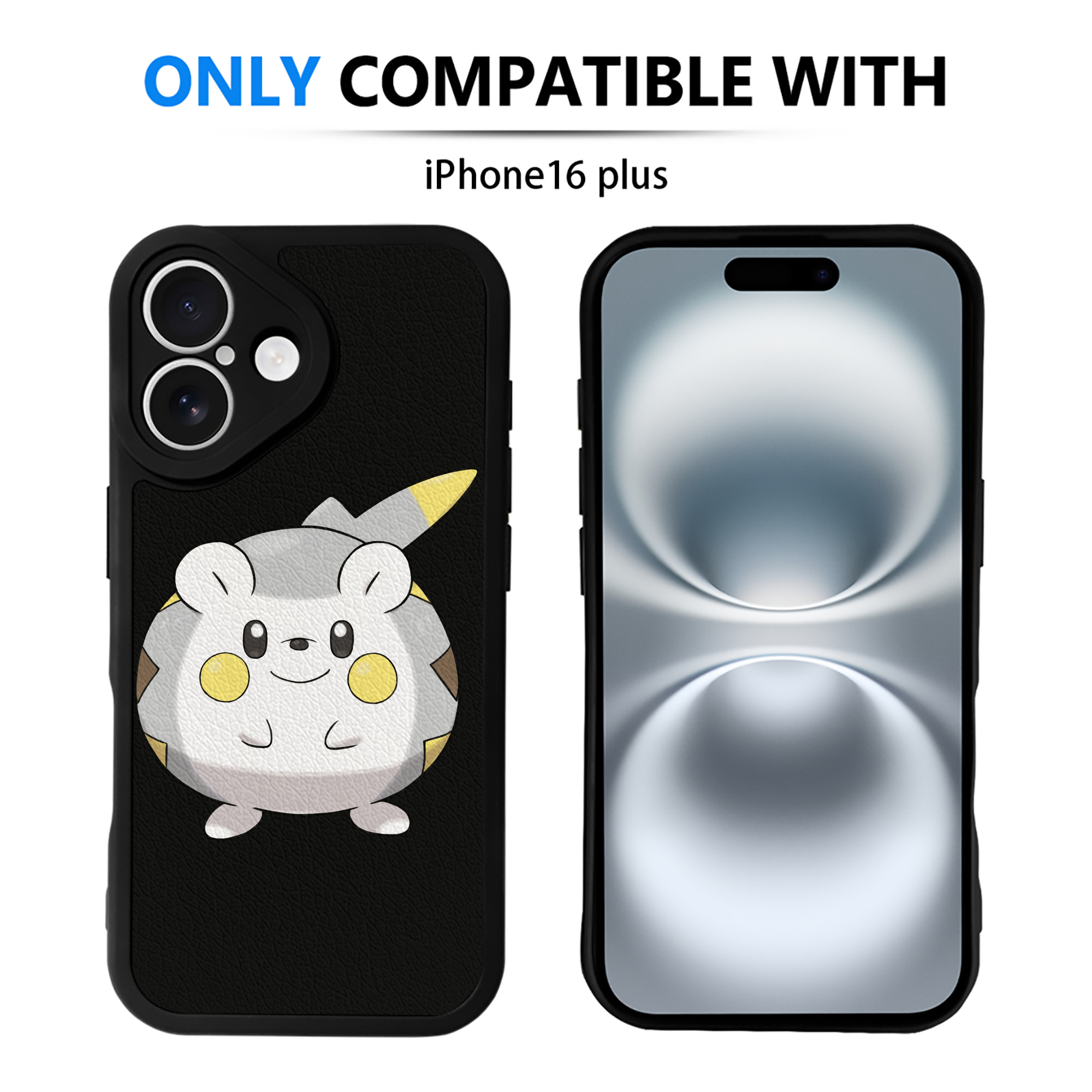 （画像用） ポケットモンスター Pokémon 【iPhone 16シリーズ対応】シリコンスマホケース（レザー調） 材質：シリコン